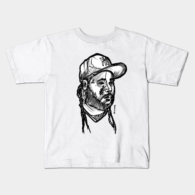 ASAP Yams RIP Kids T-Shirt by sketchnkustom